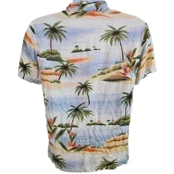 Vintage Hawaiian shirt OP Ocean Pacific Aloha Tropical Print 70s Tags Medium - Picture 6 of 12